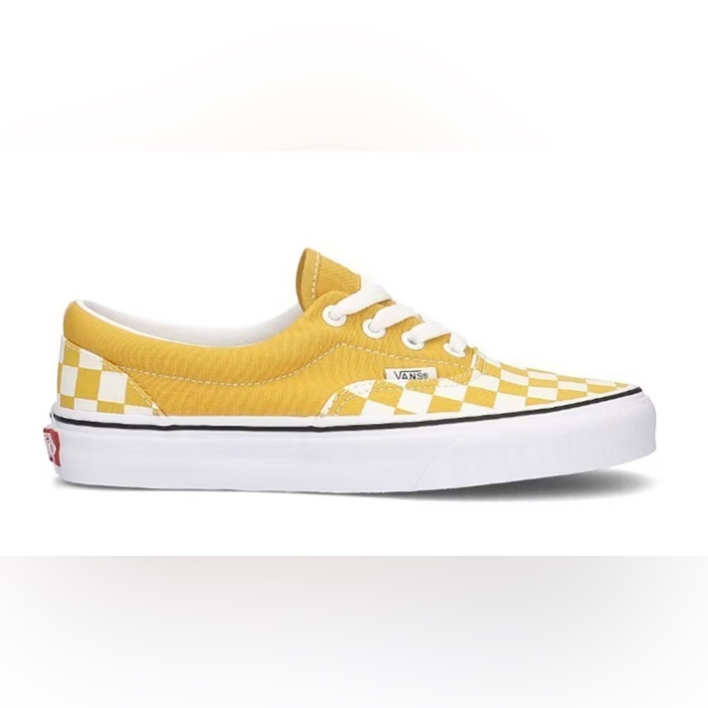 Yellow Checkered Vans | Size 7